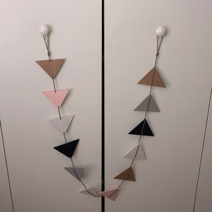Colored Wooden Triangle Banner